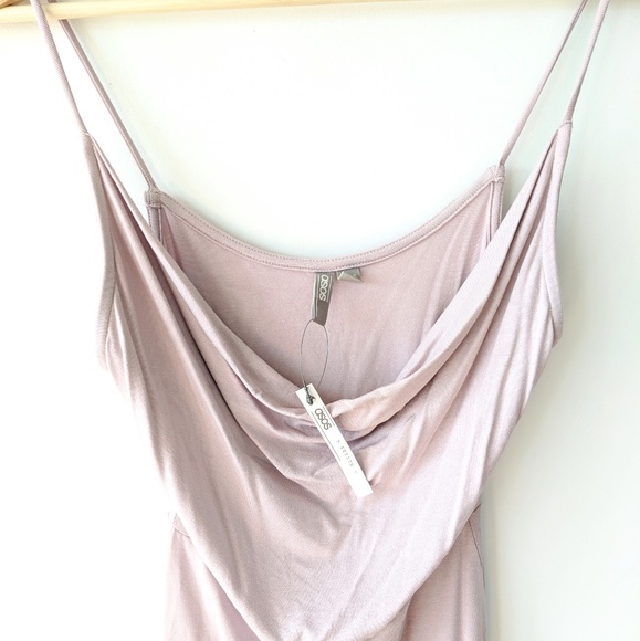 ASOS × Petite Lilac Asymmetric Bodycon Dress NWT - Picture 5 of 8